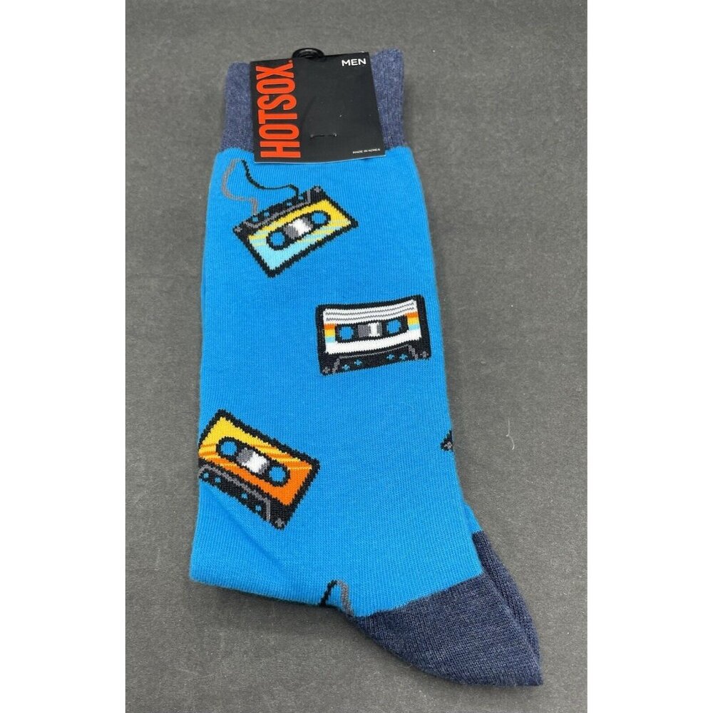 Men's HOT SOX Socks 80’s Cassette Tapes Size 10-13 NWT